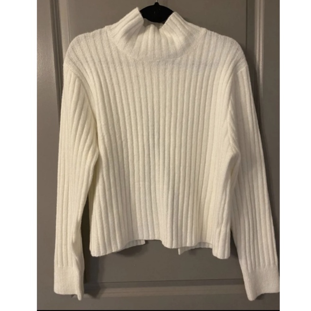White Turtleneck Sweater